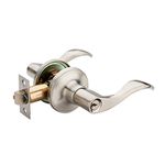 HENYIN Wave Lever Keyed Entry Door Lock/Door Knob Hardware Wave Handle and Closet Lockset (805SN-R)