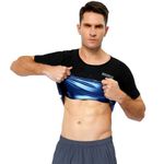 REEDBEEK Men's Sauna Suit Shirt/Vest Waist Trainer Heat Trapping Sweat, Compression Heat Slimming Shapewear