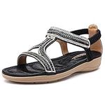 Odema Women's Glitter Sandals Flats