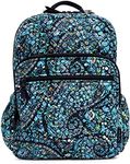 Vera Bradley Women's Cotton XL Campus Backpack, Dreamer Paisley - Recycled Cotton, One Size