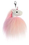 Aurora - Sparkle Tales - 5" Fluffy Unicorn Key Clip