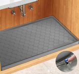 Winisok Waterproof Under Sink Mat -28” x 19” Cabinet Liner for Kitchen & Bathroom, Shelf Protector Silicone Under Sink Tray, Kitchen Cabinet Organizers and Storage Sink Drip Tray