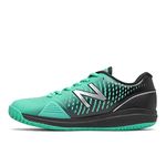 New Balance Women's 796 V2 Hard Court Tennis Shoe, Summer Jade/Black/Silver, 6 UK