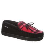 BEARPAW Men's Moc II Moccasin, Black/Plaid, 11 M US