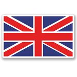 2 x 10cm Great Britain Flag Vinyl Sticker Laptop Car Travel Luggage GB British Union Jack #5274 (10cm Wide x 6cm Tall)