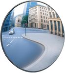 12" Convex Traffic Mirror for Outdoor & Indoor Use – Wide Angle 180° Curved Safety Mirror with Adjustable Mounting Bracket, Ideal for Driveway, Garage, Parking Lot, Warehouse & Blind Spot Monitoring
