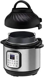 Instant Pot Duo Crisp 11-in-1 Air Fryer and Electric Pressure Cooker Combo with Multicooker Lids that Air Fries, Steams, Slow Cooks, Sautés, Dehydrates, & More, Free App With Over 800 Recipes, 6 Quart