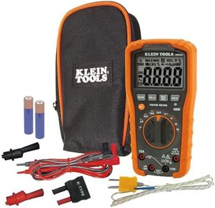 Digital Multimeter, Auto-Ranging, 1000V, Measures up to 1000V AC/DC voltage, Klein Tools MM600