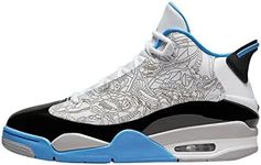 Air Jordan Dub Zero Men's Shoes, White/University Blue-black, 10.5