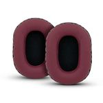 Brainwavz Earpads for Sony MDR 7506, V6, CD900ST, Memory Foam Ear Pad & Suitable for Other On Ear Headphones, Dark Red