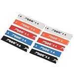 PATIKIL 9.8"x0.7" Badminton Racket Head Protectors Sticker, 15 Pack PU Racquet Guard Tape Racket Frame Stickers Lightweight Wear-Resistant, 5 Colors