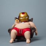 BOENJOY Gifts- Iron Man Fat Man Action Figure Toy for Car Dashboard, Decoration, Cake Topper, Office Desk & Study Table