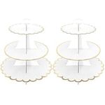 2 Pack Cardboard Cake Stand, 3 Tier
