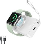 NEWDERY Portable Charger for Apple Wacth, 4000mAh iWatch Charger Power Bank USB C Cable, Fast Charging Magnetic Wireless Travel Watch Charger for Apple Watch Series Ultra 9 8 7 6 5 4 3 2 1 SE