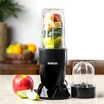 Borosil Nutrifresh PB31 Portable Mini-Blender & Grinder, Blending Jar, For Blending Smoothies & Chutneys, Dry Grinding Spices