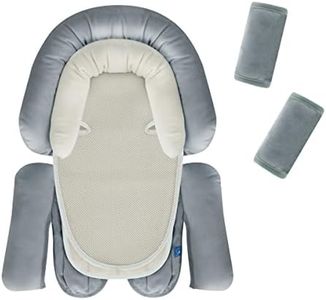 COOLBEBE Upgraded 3-in-1 Babybody Support & Strap Covers Set for Newborn Infant - Extra Soft Car Seat Insert Cushion Pad, Perfect for Carseats, Strollers, Swing