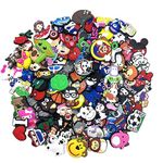 YAOYAO 100 PCS Different PVC Shoe Charms for shoe and Bands Bracelet Wristband