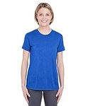 Clementine Women's Cool & Dry Performance T-Shirt, Royal Heather, Large