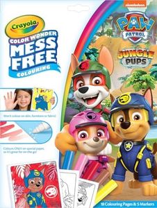 CRAYOLA Color Wonder - Libro para colorear de Paw Patrol (incluye 18 páginas para colorear y 5 marcadores Magic Color Wonder). El embalaje puede variar