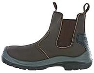 Grafters Safety Dealer S1 Ankle Work Steel Toe Mens Boots UK 6-13 (UK 7 / EU 41, Brown)