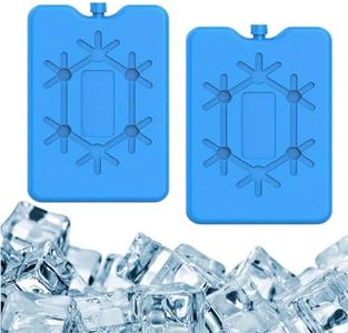 Pain de Glace pour Sac Isotherme,Mini Pains de Glace,Blocs Réfrigérants,Blocs de Congélation,éléments de Refroidissement Bleus,Inserts Réfrigérants,Réutilisable Conception Mince et Légère,2 Pièces