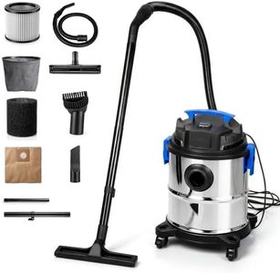 Spector Wet Dry Vacuum Cleaner 1200W 20L, Rust-Resistant Metal Tank, 3-in-1 Shop Vac with Blower Function, Reverse Airflow Dust Cleaning, HEPA Filter, Low Noise, for Home Garage Car Workshop