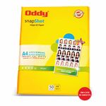 Oddy 180 GSM A4 Size Glossy Photo Paper – Water Proof, Instant Drying, Pack of 50 Sheets, Compatible with Inkjet Printer