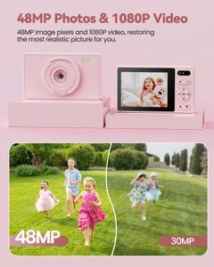 Kids Digital Camera, 64GB Memory – Pink