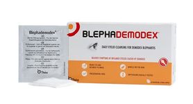 Blephademodex Preservative Free Daily Eyelid Wipes | For Symptoms of Inflamed Demodex Blepharitis | Clinically Proven and Gentle on Skin | Pack of 30 Sterile Wipes