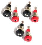 INSIGNIA LABS - 6PCS-Pack 2mm Banana Female Socket Jack Mount Connectors for Banana Plugs Amplifier