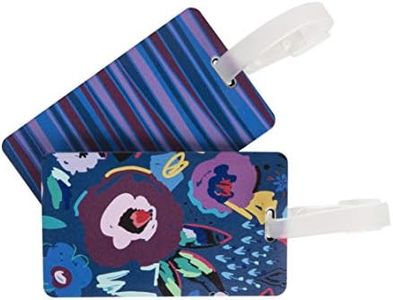 Travelon Personal Expression Luggage Tag, Taco Cat, Mod Floral, Luggage Tags, Set of 2 Luggage Tags