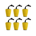 ILOKNZI 6 Piece Yellow Kayak Scupper Plug, Kayak Scupper Plugs Bung Kit suit for Kayak Canoe Drain Holes Stopper Bung,kayak accessories scupper plugs for kayak