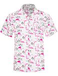 APTRO Men's Hawaiian Shirt Short Sleeve Summer Casual Aloha Shirt HW041 1XL