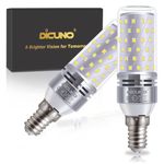 DiCUNO E14 LED Bulb 10W, E14 Small Edison Screw Light Bulbs, Cool White 6000K, 130W Incandescent Equivalent, 1400LM Non-Dimmable, 230V, SES Corn Light Bulbs for Home Lighting, Pack of 2