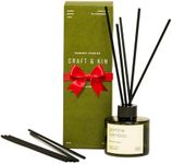 Craft & Kin Reed Diffuser Set Bamboo & Jasmine, Reed Diffusers for Home, Fragrance Diffuser Sticks, Oil Diffuser Sticks, Oil Diffuser with Sticks, Reed Diffuser for Men | Christmas Reed Diffuser