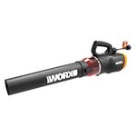 WORX Turbine 12 Amp Corded Leaf Blower with 110 Mph and 600 Cfm Output and Variable Speed Control-WG520