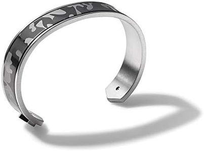 Bulova Jewelry Mens Precisionist Stainless Steel Cuff, Medium, Non-Precious Metal