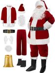 Christmas Santa Claus Costume with 