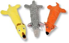 Dog Toys, Squeaky Plush No Stuffing