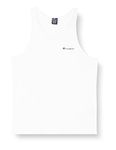 Champion Men's Legacy American Classics Small Logo Tank Undershirt, White, L