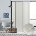 GoDear Design Adjustable Sliding Panel Track Blinds, Fits Windows, Patio Doors, Sliding Glass Doors, Room Dividers, Adjustable Track Width 45.8"- 86", Trimmable Panel Height Up to 96", Cirrus