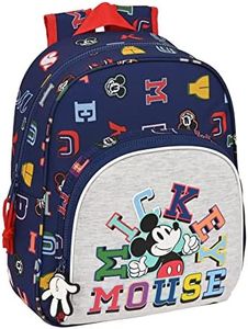 Safta MICKEY MOUSE Only One - Mochila Infantil, Ideal para Niños de Diferentes Edades, Cómoda y Versátil, Calidad y Resistencia, 28x10x34 cm, Color Azul marino