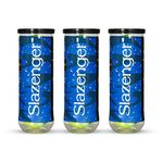 Slazenger Championship Tennis Balls (Material: Rubber, Color: Yellow) Standard Size |3 Can|9 Balls(3 Balls/Can)