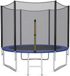 GYMAX Trampoline, 8FT 10FT 12FT 14F