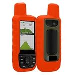 kwmobile Case Compatible with Garmin GPSMAP 66sr / GPSMAP 67 - GPS Handset Navigation System Soft Silicone Skin Protective Cover - Orange