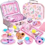 Auney Tea Set Toys for Girls 45PCS,