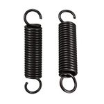 DTGN 2.5x18x90mm(WxODxL) Extension Spring - 2Pack - Good for Home Repair Machinery - Manganese Steel Extended Compressed Spring - Black