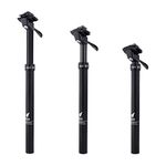 EXA Form Upgraded Speed Up 27.2mm Cable-Less Hydraulic Dropper Seatpost, 100mm Travel Dropper Post for MTB/E-Bike/Road Bike-27.2mm*410mm