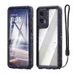 Waterproof Case for Moto G Stylus 5G 2024,IP68 Waterproof Certified Shockproof Dustproof Snowproof Cover Full Body Heavy Duty Protection Fully Sealed Underwater Cover for Moto-G-Stylus 2024 (Black)