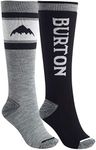 Burton Women's Weekend Midweight Ski/Snowboard Sock 2-Pack